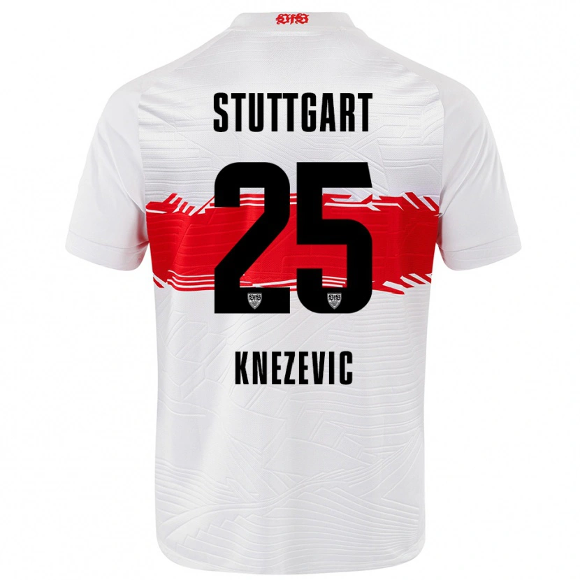 Danxen Women Ivan Knezevic #25 White Red Home Jersey 2025/26 T-Shirt