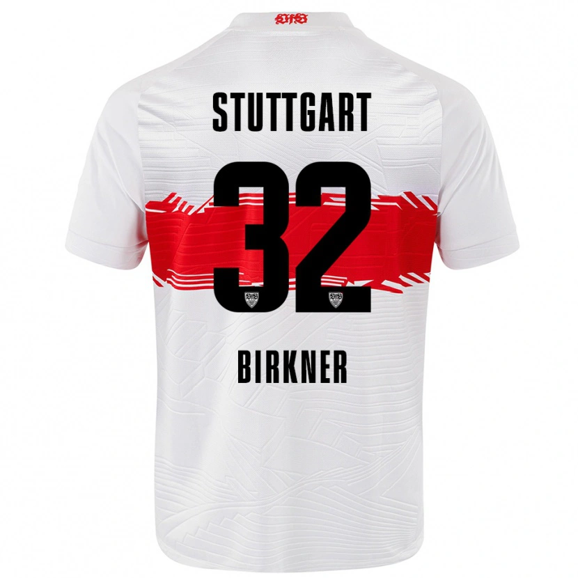 Danxen Women Hanna Birkner #32 White Red Home Jersey 2025/26 T-Shirt