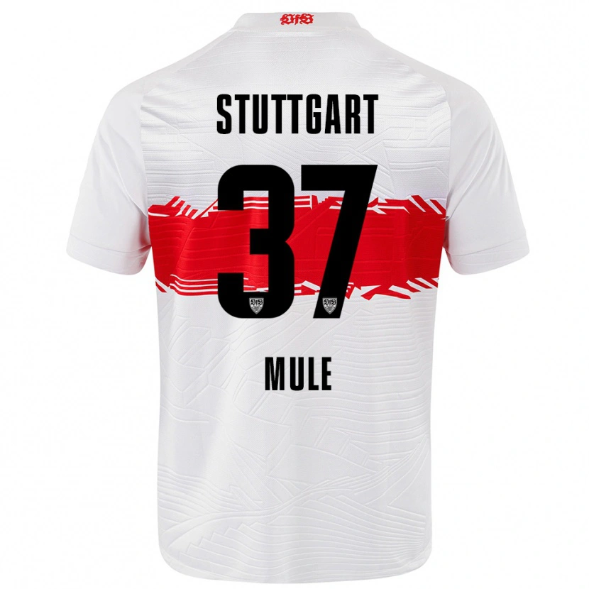 Danxen Women Salvatore Mule #37 White Red Home Jersey 2025/26 T-Shirt