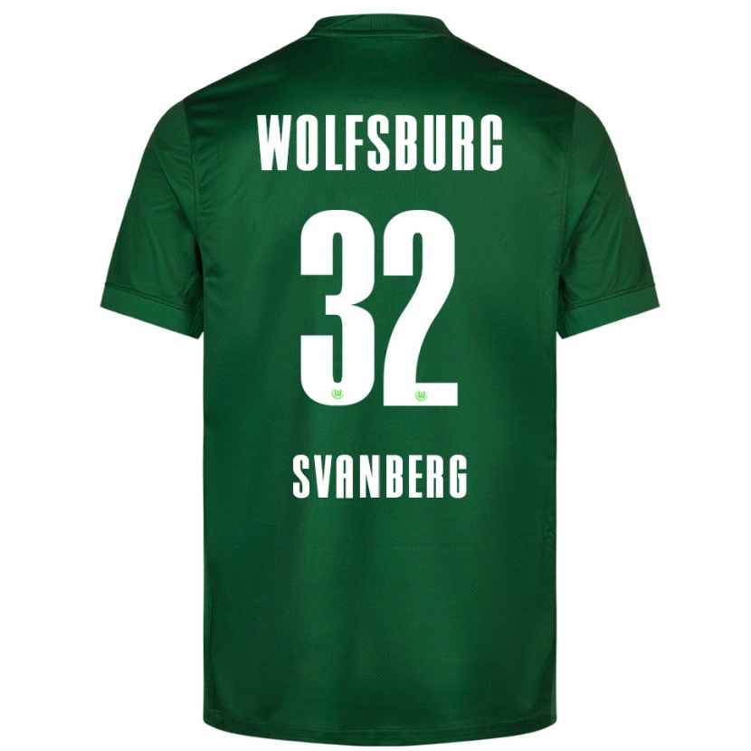 Danxen Women Mattias Svanberg #32 Green White Home Jersey 2025/26 T-Shirt