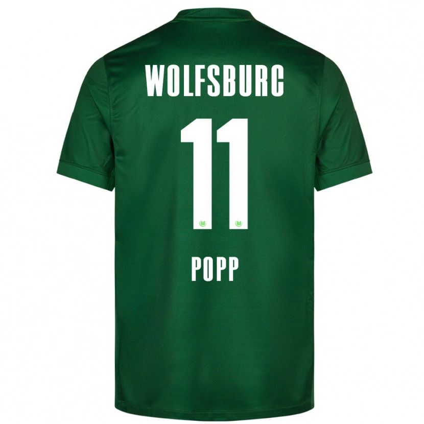Danxen Women Alexandra Popp #11 Green White Home Jersey 2025/26 T-Shirt