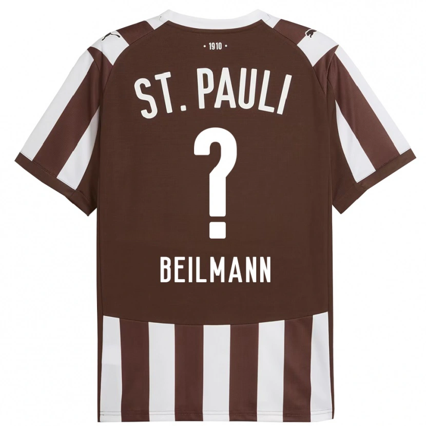Danxen Women Erwin Beilmann #0 Coffee White Home Jersey 2025/26 T-Shirt