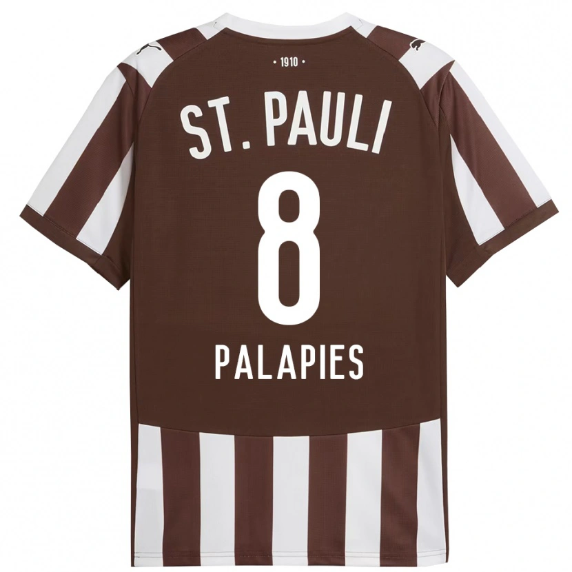 Danxen Women Noah Palapies #8 Coffee White Home Jersey 2025/26 T-Shirt