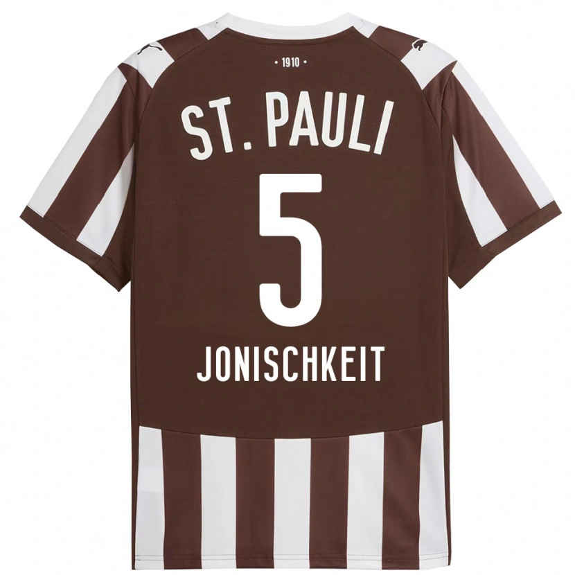 Danxen Women Jamal Jonischkeit #5 Coffee White Home Jersey 2025/26 T-Shirt