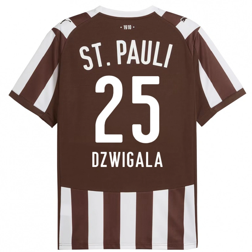 Danxen Women Adam Dzwigala #25 Coffee White Home Jersey 2025/26 T-Shirt