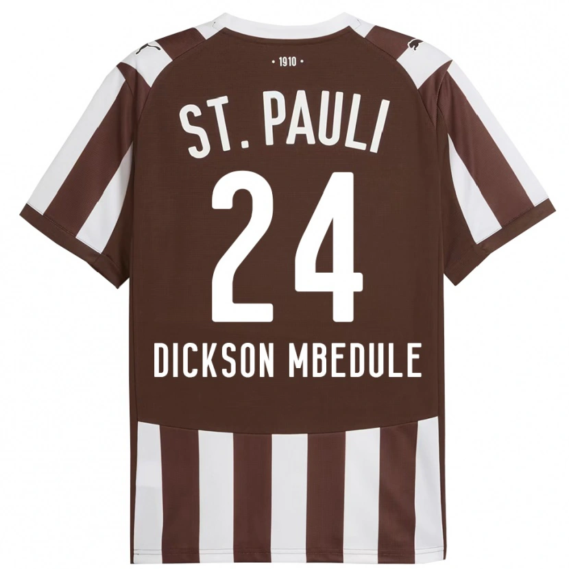 Danxen Women Amani Dickson Mbedule #24 Coffee White Home Jersey 2025/26 T-Shirt