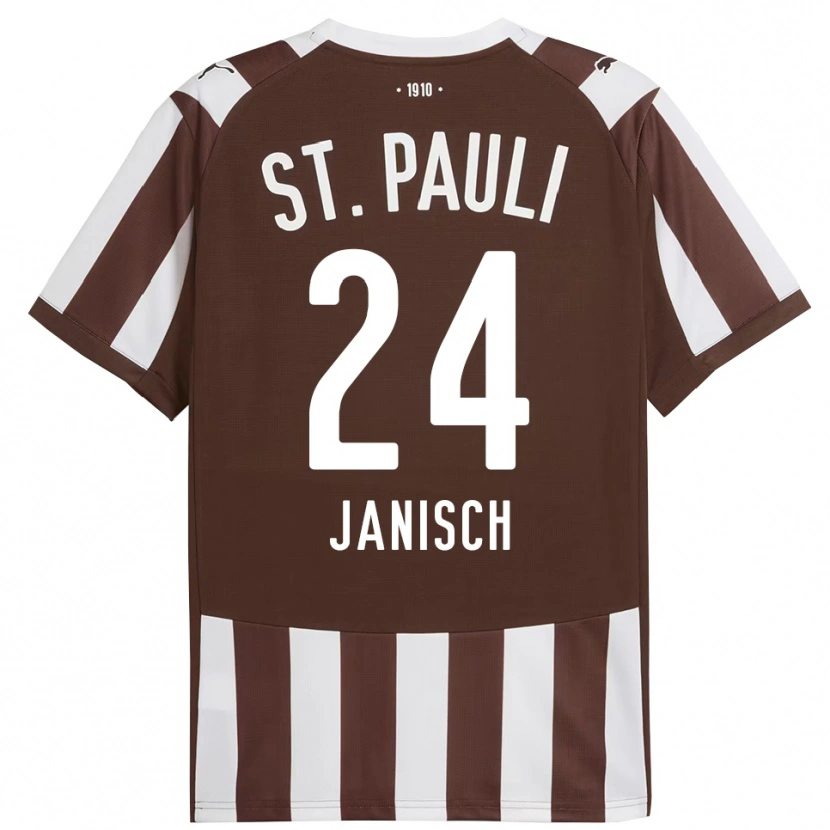 Danxen Women August Janisch #24 Coffee White Home Jersey 2025/26 T-Shirt