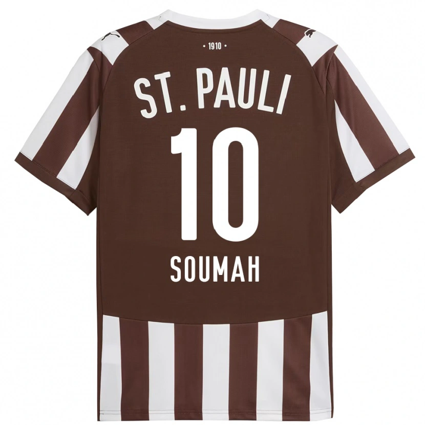 Danxen Women Bouba Soumah #10 Coffee White Home Jersey 2025/26 T-Shirt