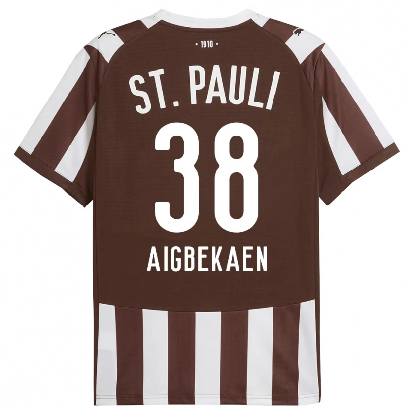 Danxen Women Romeo Aigbekaen #38 Coffee White Home Jersey 2025/26 T-Shirt