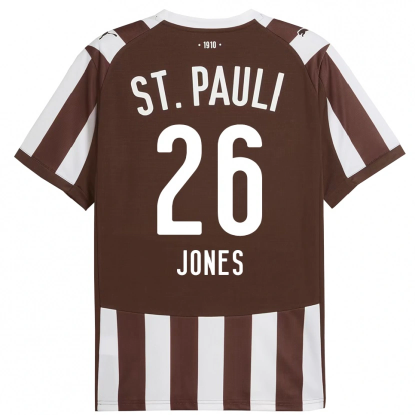 Danxen Women Ricky-Jade Jones #26 Coffee White Home Jersey 2025/26 T-Shirt