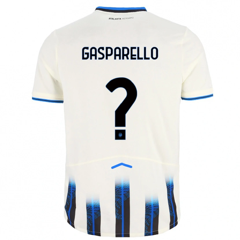 Danxen Women Francesco Gasparello #0 White Blue Away Jersey 2025/26 T-Shirt