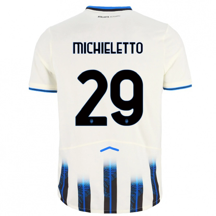 Danxen Women Andrea Michieletto #29 White Blue Away Jersey 2025/26 T-Shirt