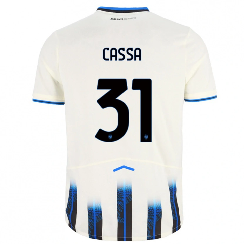 Danxen Women Federico Cassa #31 White Blue Away Jersey 2025/26 T-Shirt