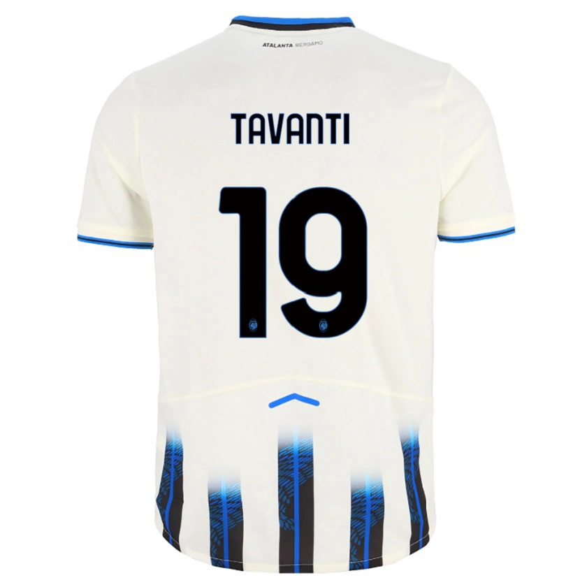 Danxen Women Mattia Tavanti #19 White Blue Away Jersey 2025/26 T-Shirt