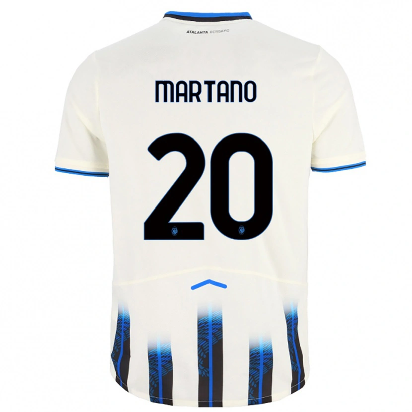 Danxen Women Aldo Martano #20 White Blue Away Jersey 2025/26 T-Shirt