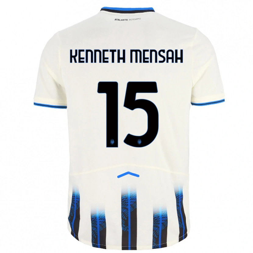 Danxen Women Anthony Mensah #15 White Blue Away Jersey 2025/26 T-Shirt