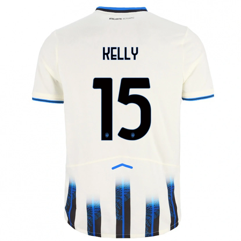 Danxen Women Maegan Kelly #15 White Blue Away Jersey 2025/26 T-Shirt