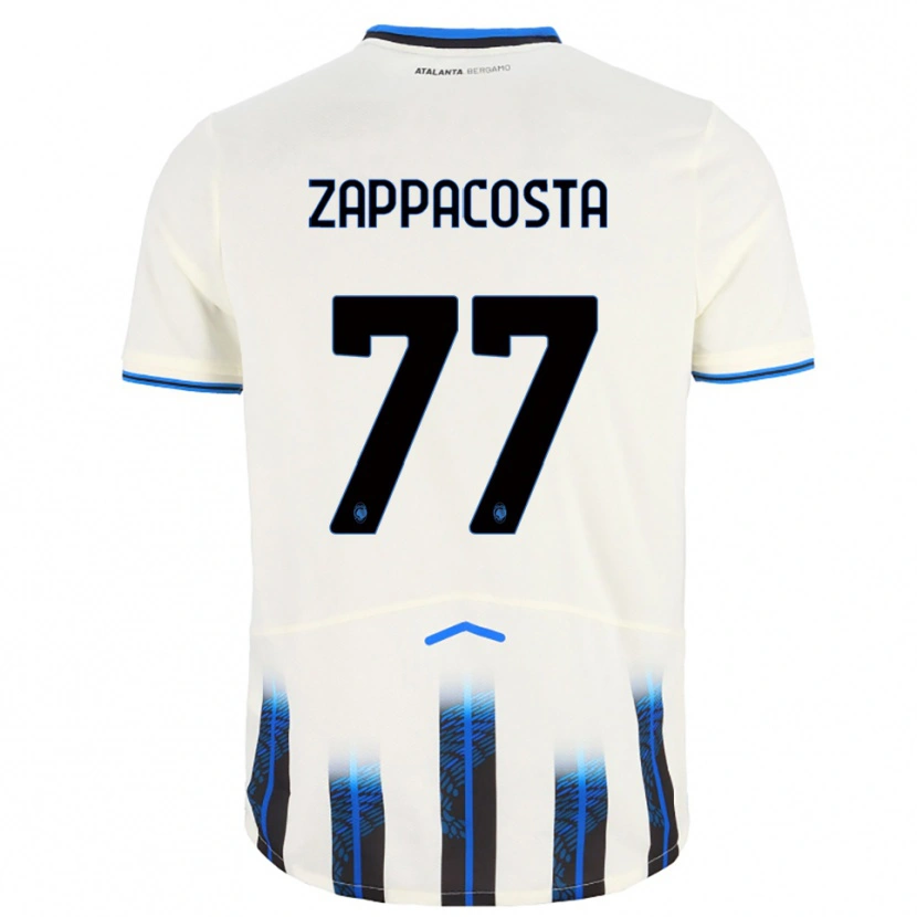 Danxen Women Davide Zappacosta #77 White Blue Away Jersey 2025/26 T-Shirt
