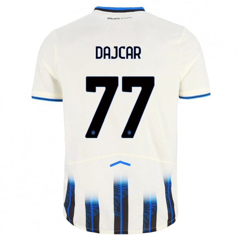 Danxen Women Matevz Dajcar #77 White Blue Away Jersey 2025/26 T-Shirt