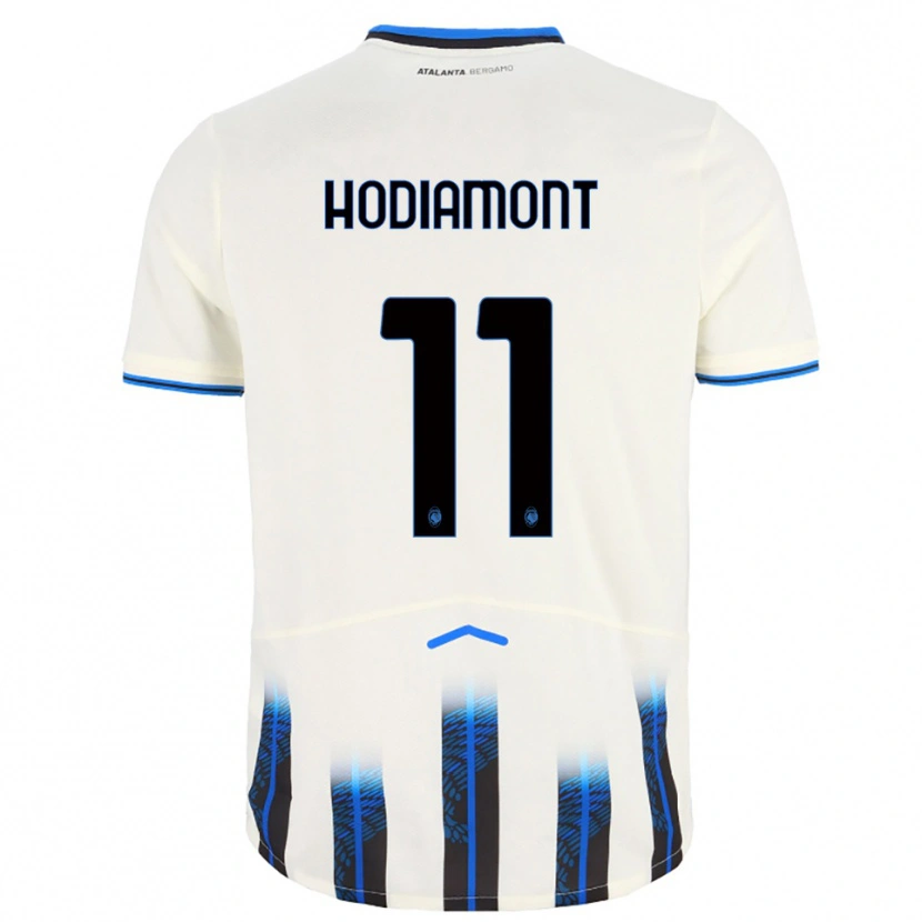 Danxen Women Lyam Hodiamont #11 White Blue Away Jersey 2025/26 T-Shirt