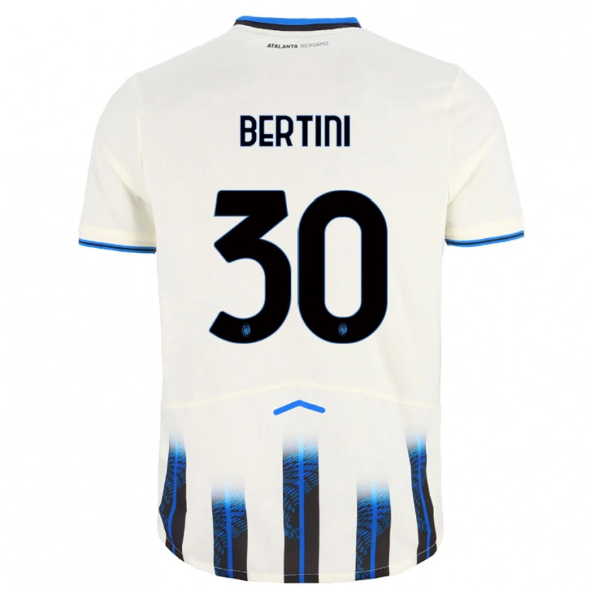 Danxen Women Tommaso Bertini #30 White Blue Away Jersey 2025/26 T-Shirt