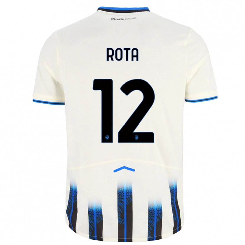 Danxen Women Nicolò Rota #12 White Blue Away Jersey 2025/26 T-Shirt