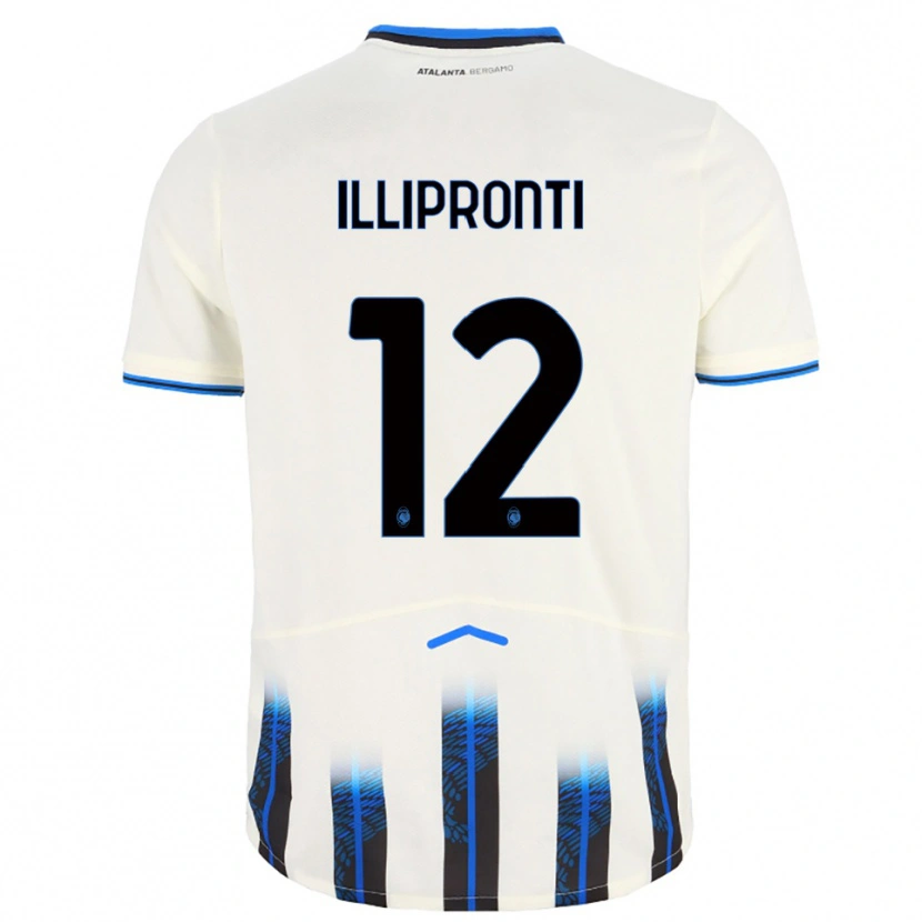 Danxen Women Filippo Illipronti #12 White Blue Away Jersey 2025/26 T-Shirt