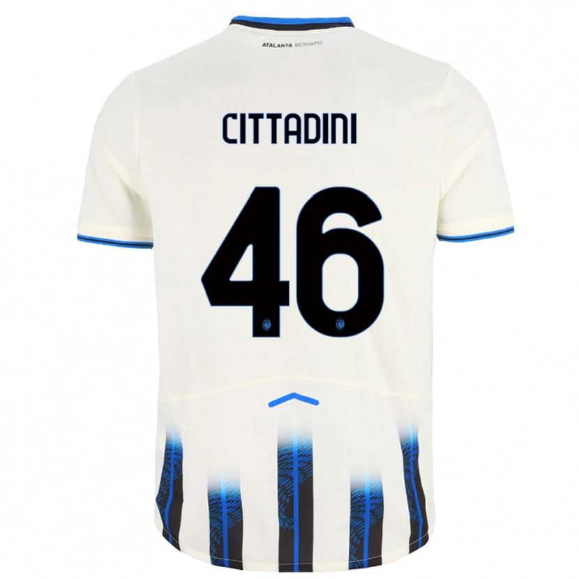Danxen Women Giorgio Cittadini #46 White Blue Away Jersey 2025/26 T-Shirt