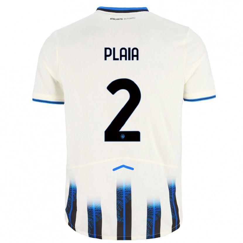Danxen Women Matteo Plaia #2 White Blue Away Jersey 2025/26 T-Shirt