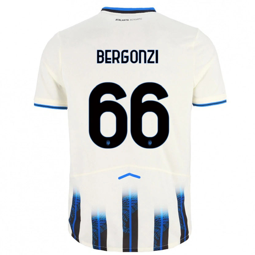 Danxen Women Federico Bergonzi #66 White Blue Away Jersey 2025/26 T-Shirt