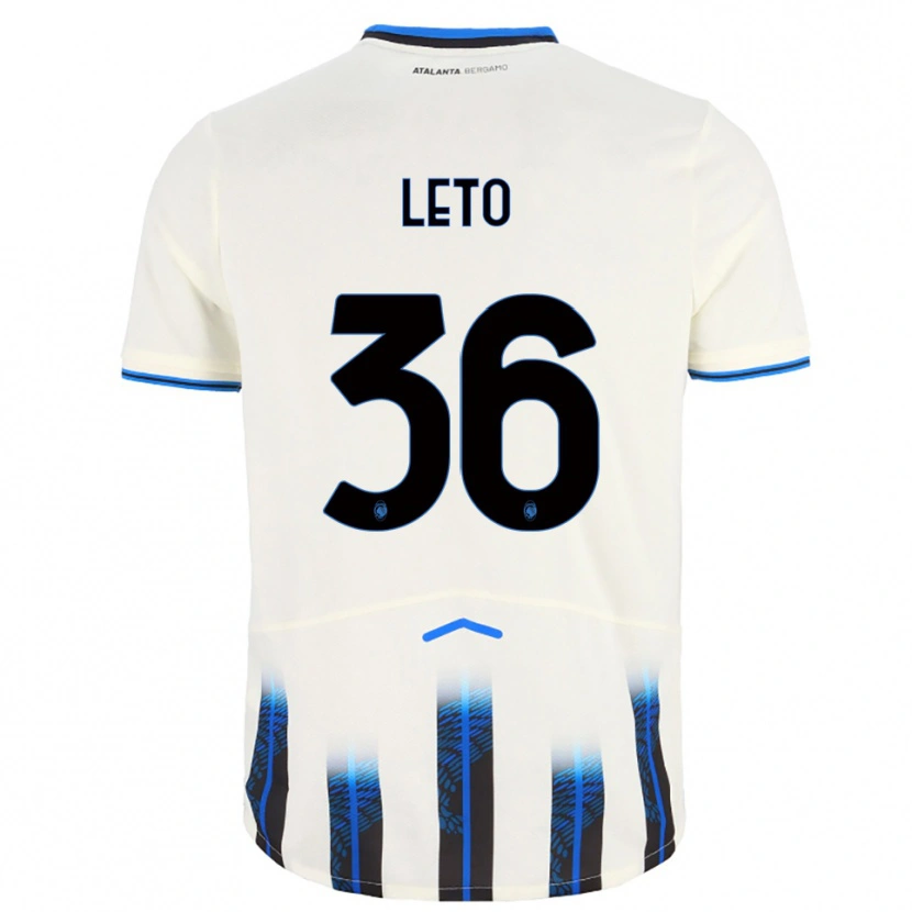 Danxen Women Manuel Leto #36 White Blue Away Jersey 2025/26 T-Shirt