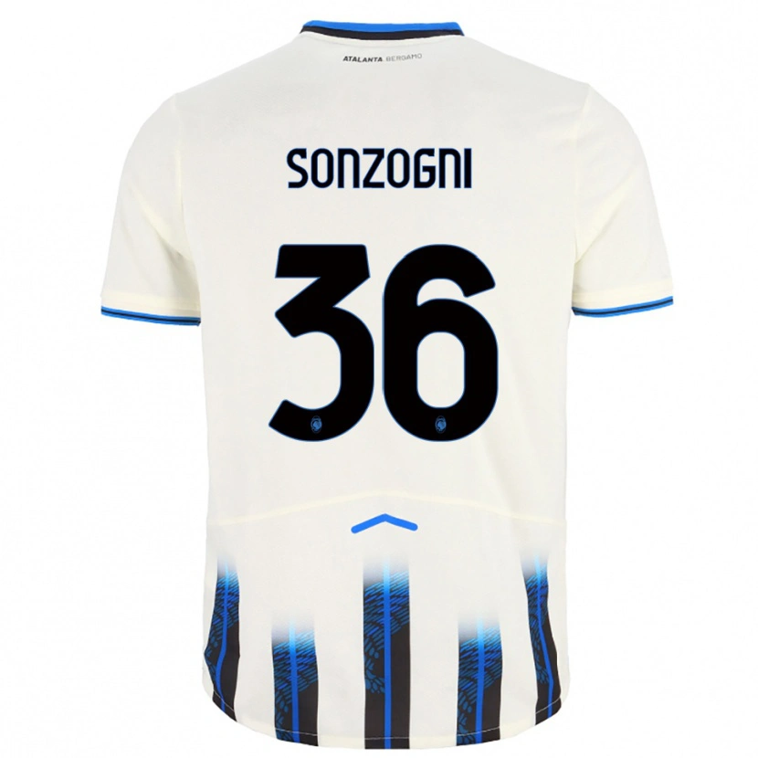 Danxen Women Mattia Sonzogni #36 White Blue Away Jersey 2025/26 T-Shirt