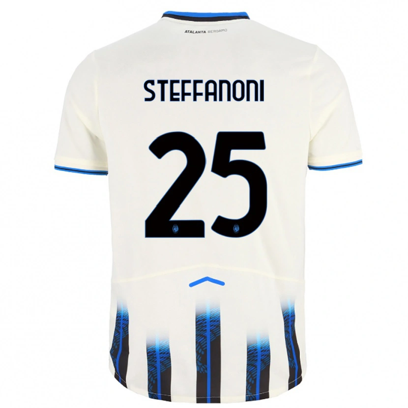 Danxen Women Federico Steffanoni #25 White Blue Away Jersey 2025/26 T-Shirt