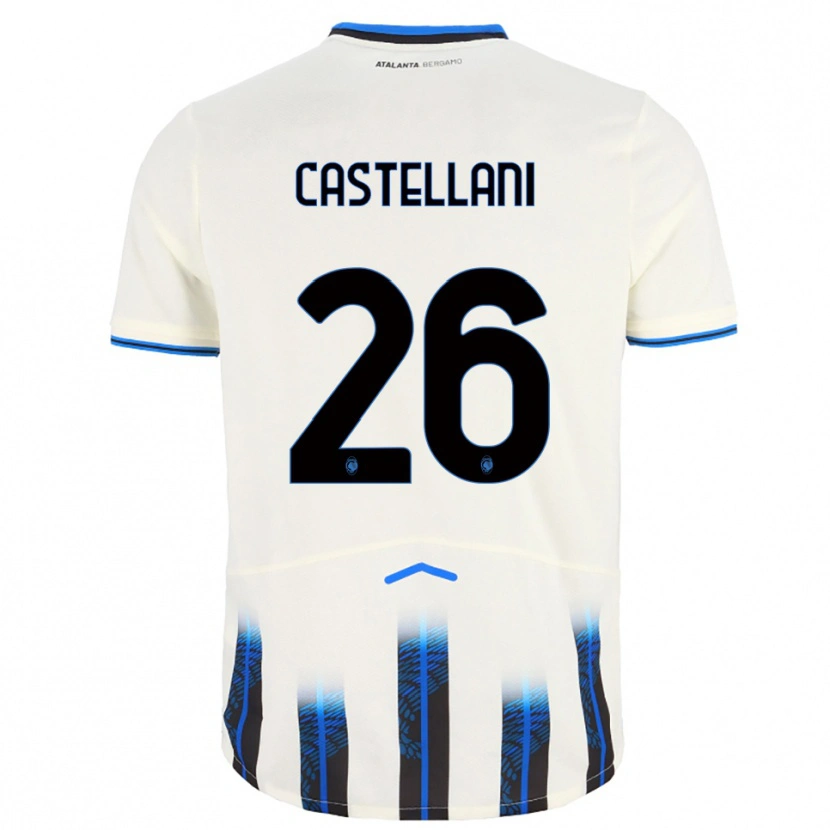 Danxen Women Eleonora Castellani #26 White Blue Away Jersey 2025/26 T-Shirt