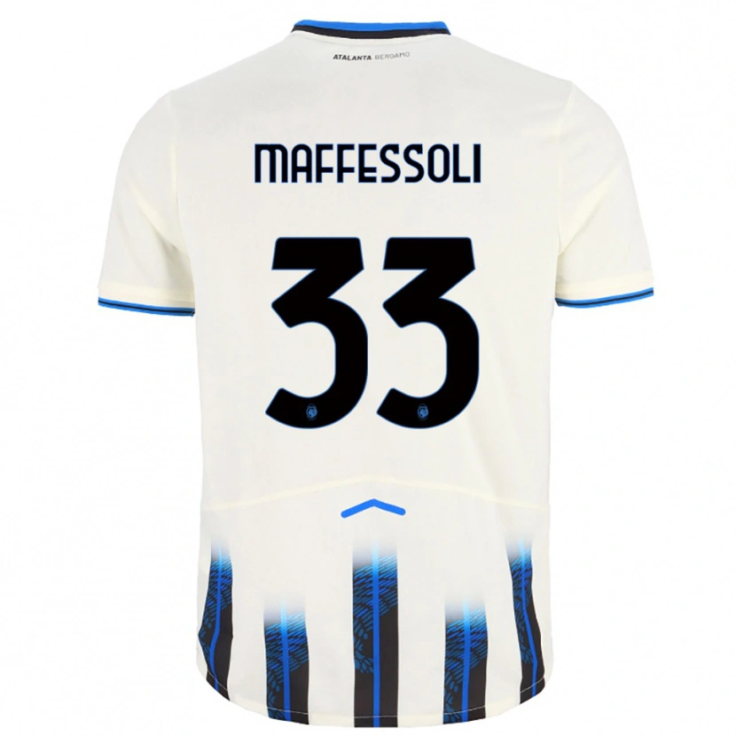 Danxen Women Manuel Maffessoli #33 White Blue Away Jersey 2025/26 T-Shirt