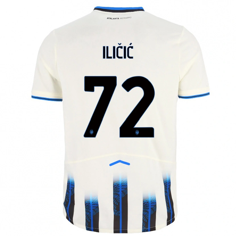 Danxen Women Josip Ilicic #72 White Blue Away Jersey 2025/26 T-Shirt
