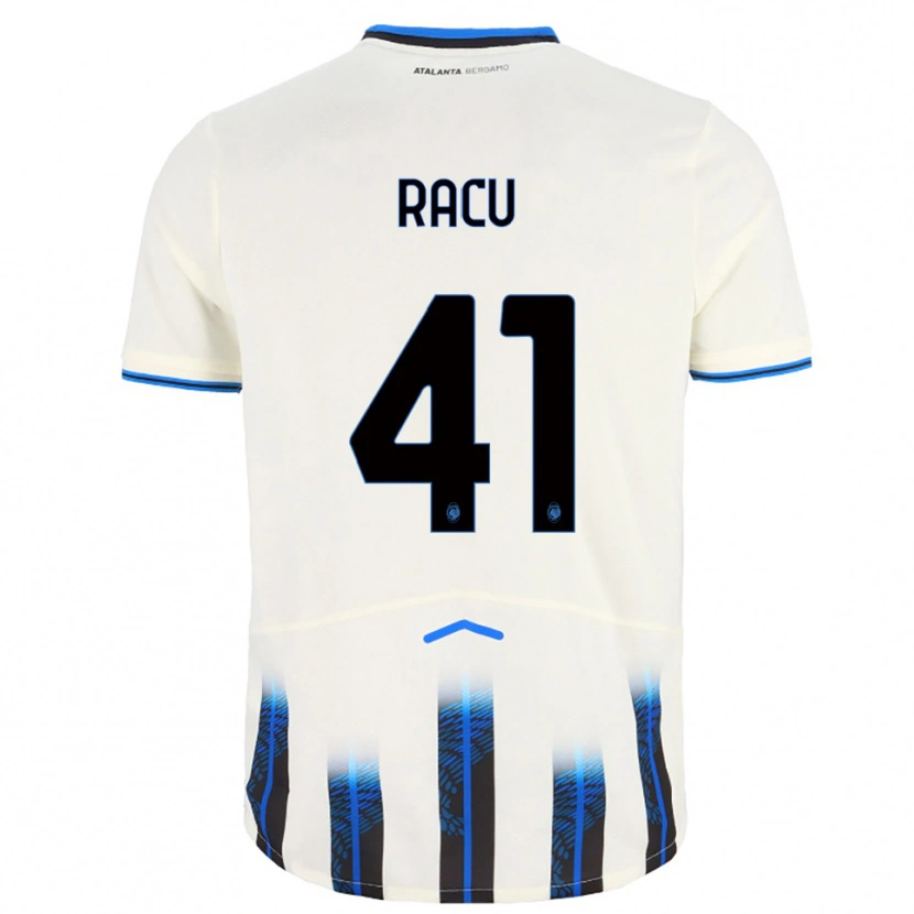 Danxen Women Andrei Racu #41 White Blue Away Jersey 2025/26 T-Shirt