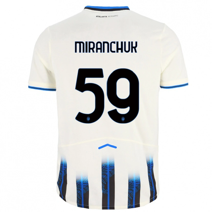 Danxen Women Aleksey Miranchuk #59 White Blue Away Jersey 2025/26 T-Shirt