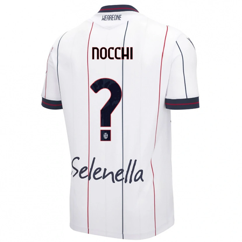 Danxen Women Isotta Nocchi #0 White Royal Blue Away Jersey 2025/26 T-Shirt