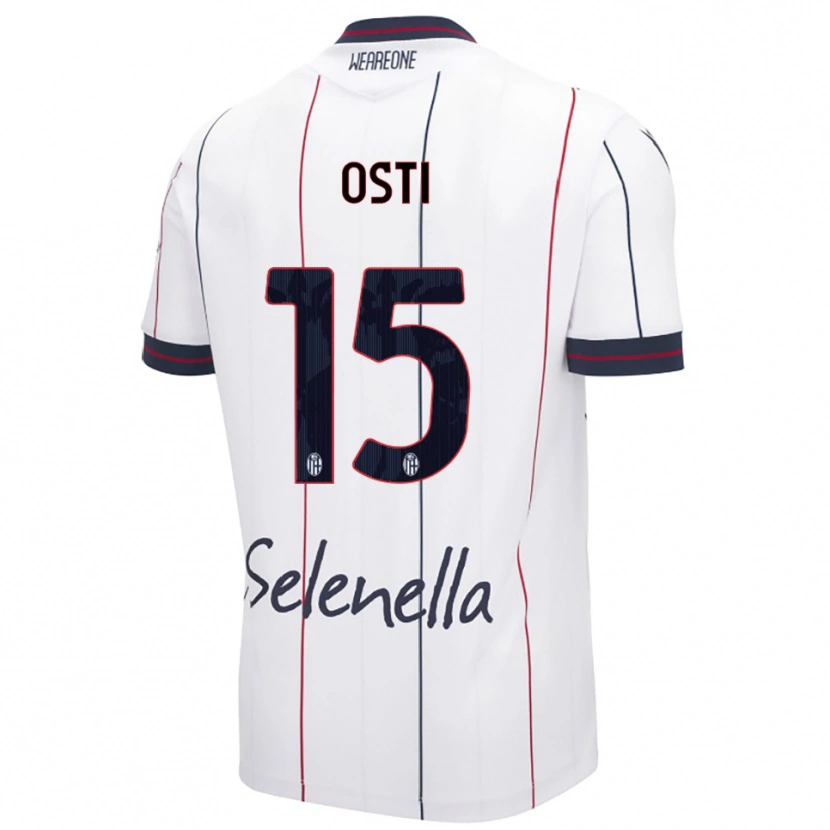 Danxen Women Gabriele Osti #15 White Royal Blue Away Jersey 2025/26 T-Shirt