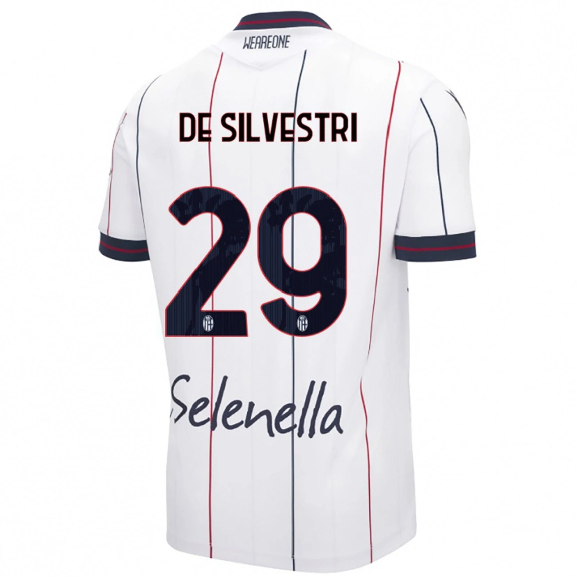 Danxen Women Lorenzo De Silvestri #29 White Royal Blue Away Jersey 2025/26 T-Shirt