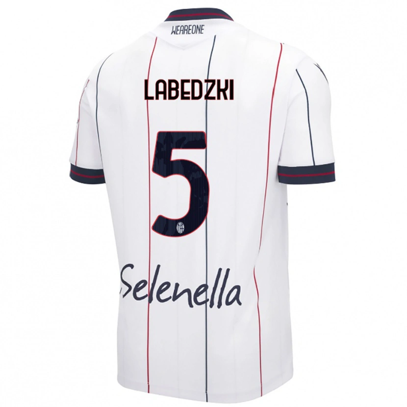 Danxen Women Jan Labedzki #5 White Royal Blue Away Jersey 2025/26 T-Shirt