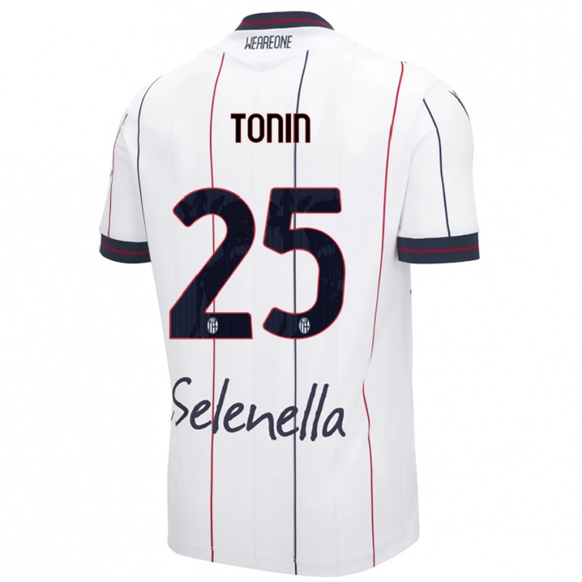Danxen Women Federico Tonin #25 White Royal Blue Away Jersey 2025/26 T-Shirt