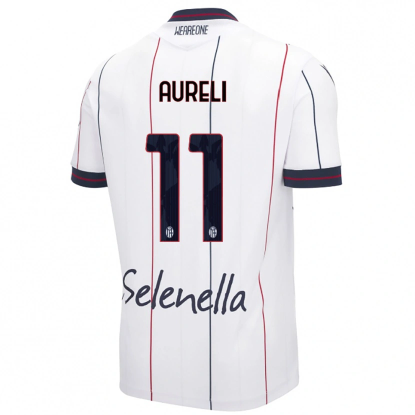 Danxen Women Valerio Aureli #11 White Royal Blue Away Jersey 2025/26 T-Shirt