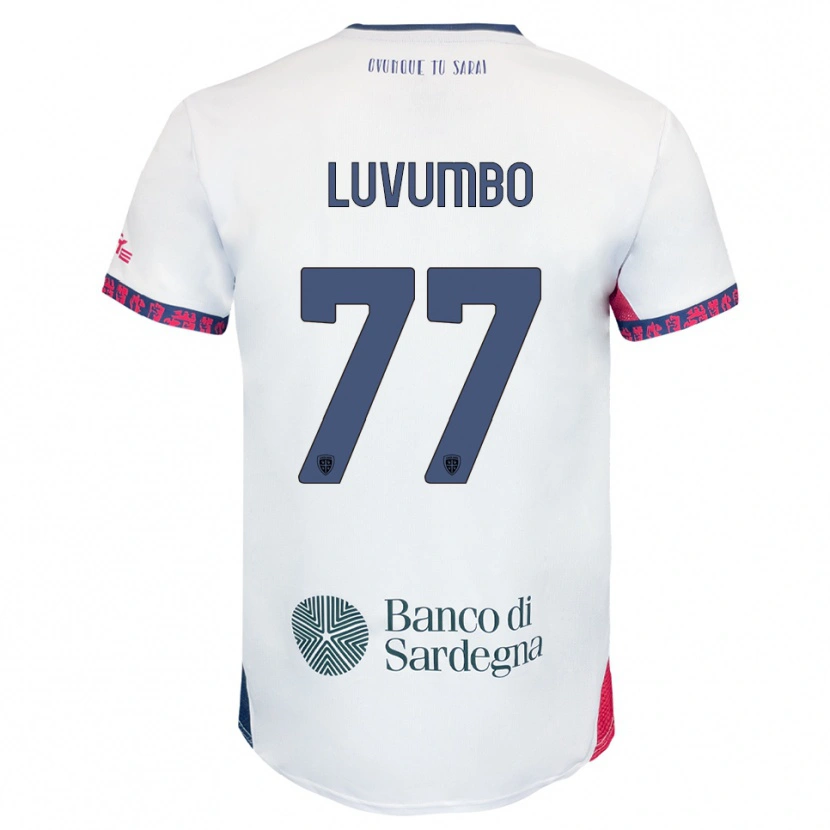 Danxen Women Zito Luvumbo #77 White Navy Red Away Jersey 2025/26 T-Shirt