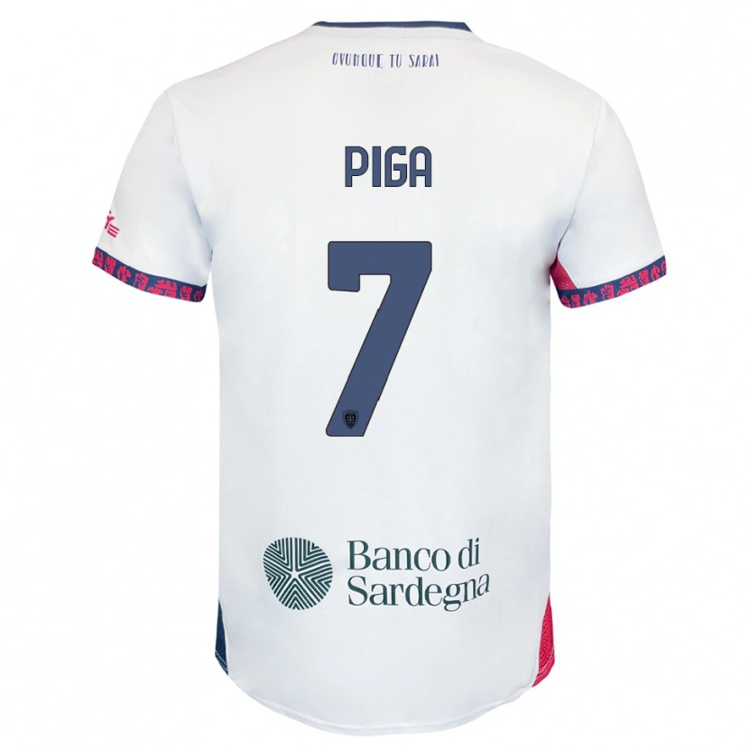 Danxen Women Renato Piga #7 White Navy Red Away Jersey 2025/26 T-Shirt