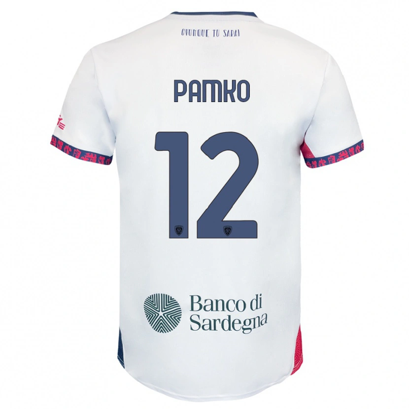 Danxen Women Dmytro Panko #12 White Navy Red Away Jersey 2025/26 T-Shirt