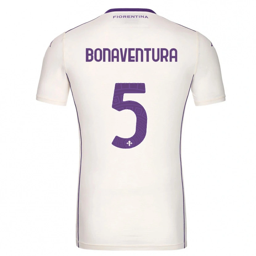 Danxen Women Giacomo Bonaventura #5 White Purple Red Away Jersey 2025/26 T-Shirt
