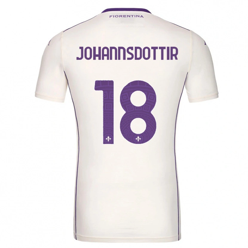 Danxen Women Alexandra Johannsdottir #18 White Purple Red Away Jersey 2025/26 T-Shirt