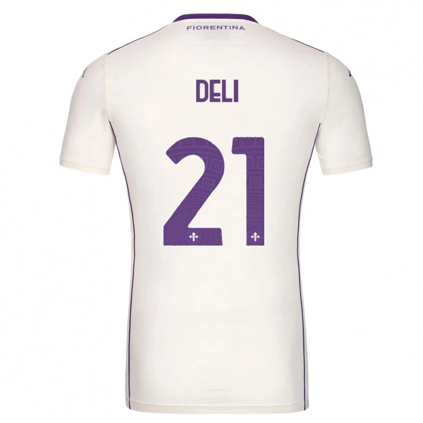 Danxen Women Lapo Deli #21 White Purple Red Away Jersey 2025/26 T-Shirt